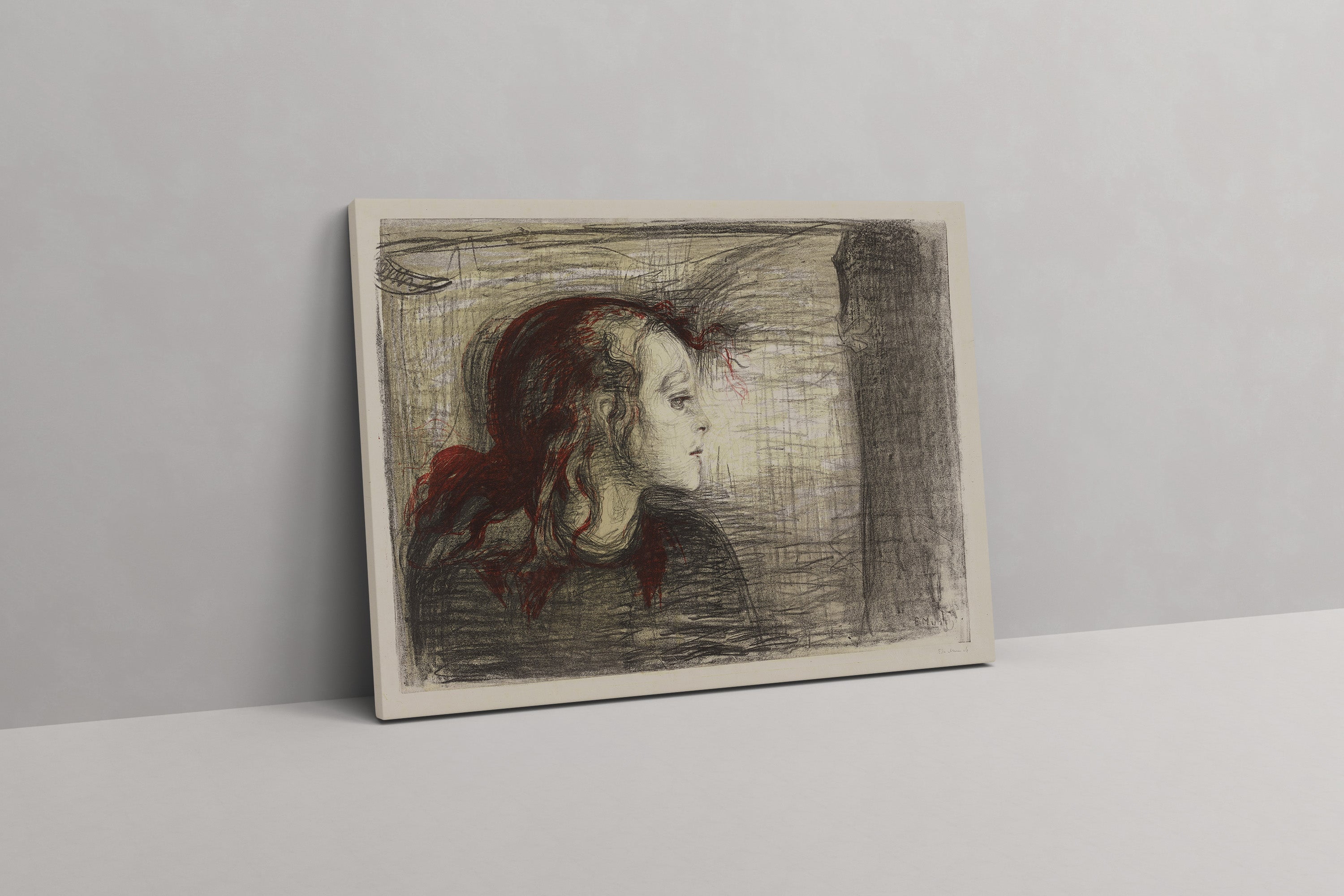 The Sick Child I (1896) Canvas Wall Art Wall Décor by Edvard Munch ...