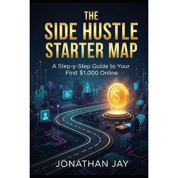 The Side Hustle Starter Map: A Step-by-Step Guide to Your First $1,000 Online, (Paperback)
