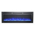 thumbnail image 1 of The Sideline Steel Mesh Screen Non Reflective 80047 60" Recessed Electric Fireplace, 1 of 8