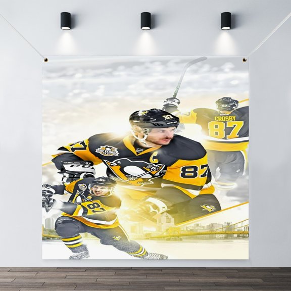 The Sidney Crosby holiday banner is perfect for adding festive cheer.35.43x35.43in90x90cm