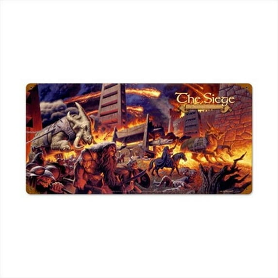 The Siege Fantasy Vintage Metal Sign