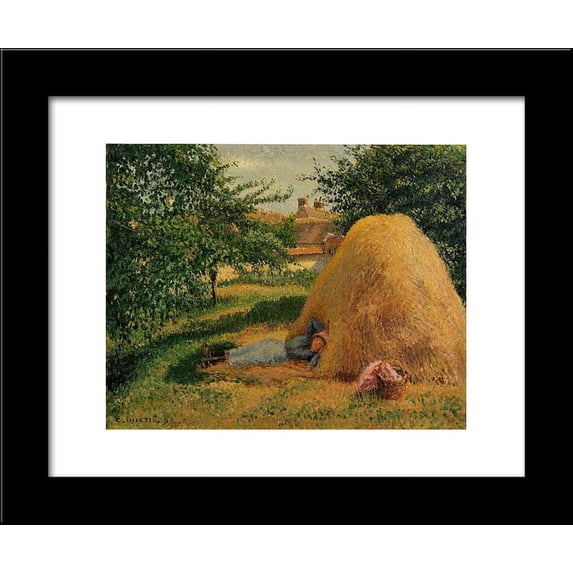 The Siesta 20x24 Framed Art Print by Pissarro, Camille