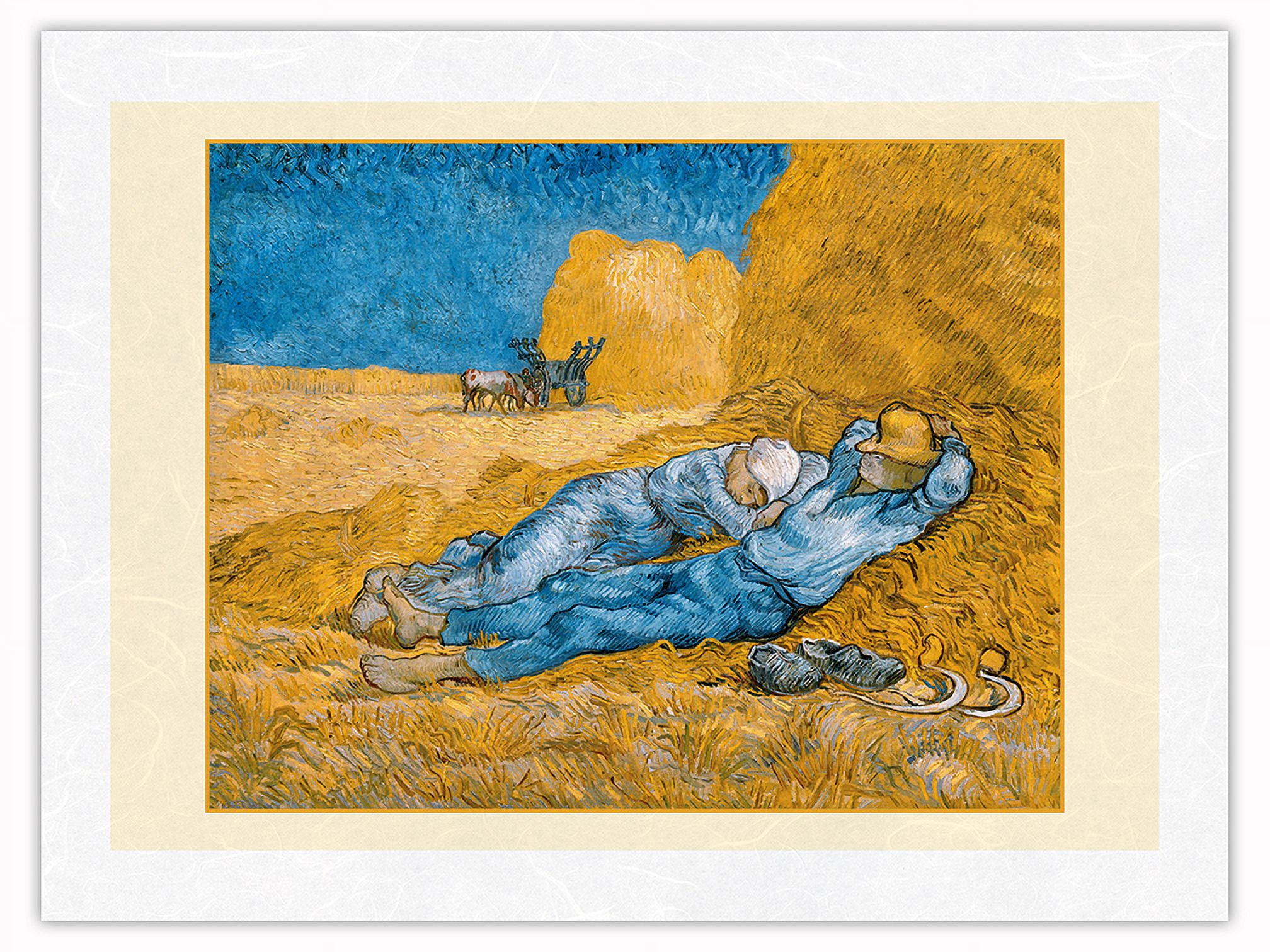 The Siesta - From an Original Color Painting by Vincent van Gogh c.1890 ...