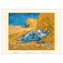 The Siesta - From an Original Color Painting by Vincent van Gogh c.1890 - Master Art Print (Unframed) 9in x 12in