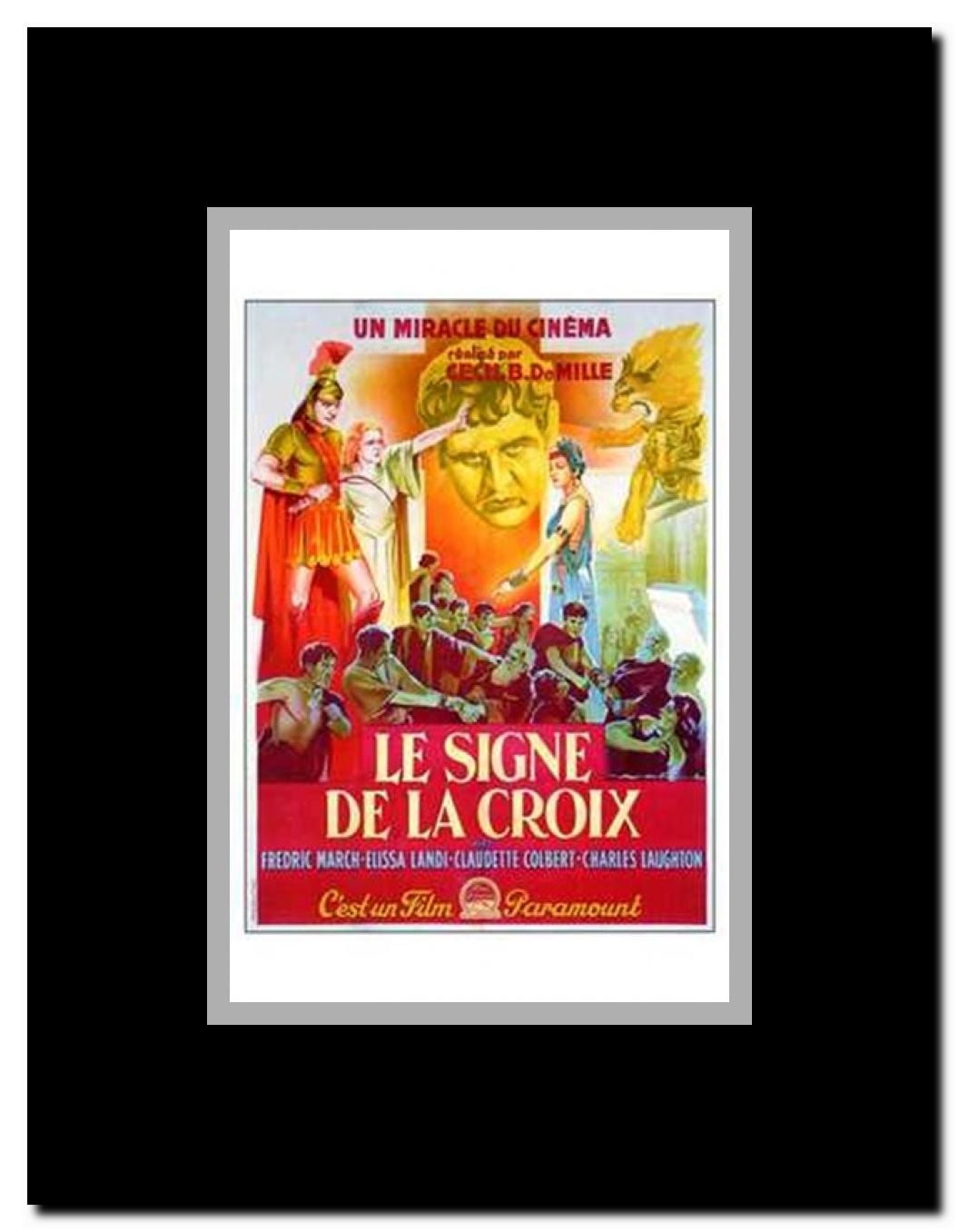 The Sign of the Cross Framed Movie Poster