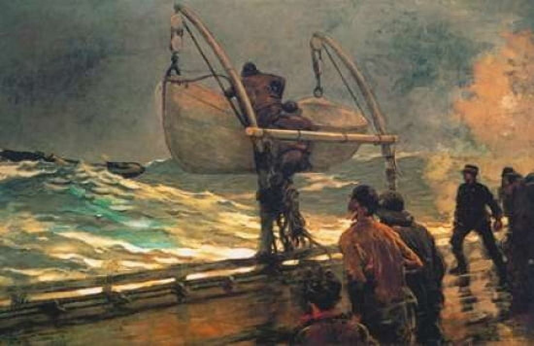 The Signal Of Distress Canvas Art - Winslow Homer (24 x 36)