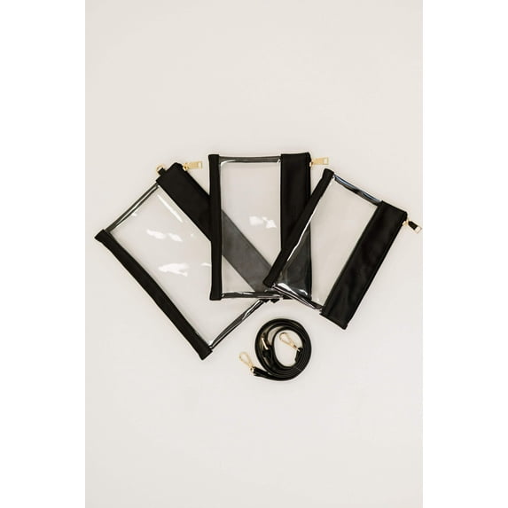 The Signature 3-Piece Clear Bag Set