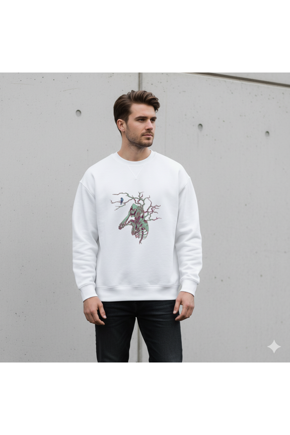 The Silence Minimal Retro Horror Art Mysterious Quote Design Sweatshirt, up to size 5XL