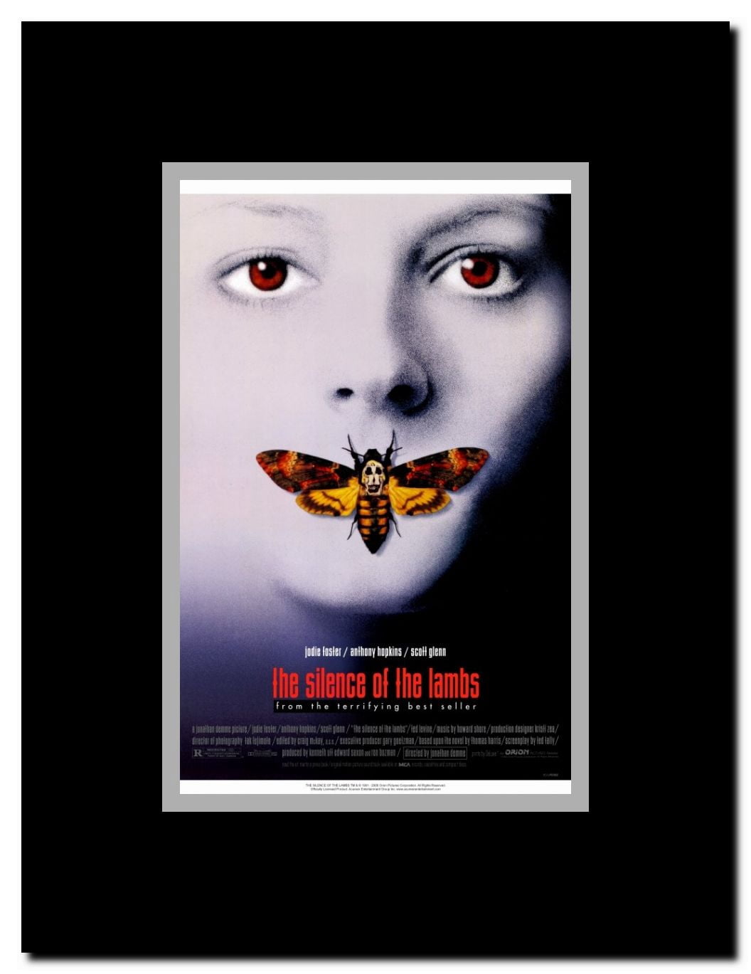 The Silence of the Lambs Framed Movie Poster