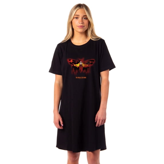 The Silence of the Lambs Women's Movie Logo Nightgown Sleep Pajama Dress