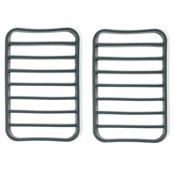 The Silicone Kitchen Silicone Roasting Cooling Rack Pan for Oven ?Dishwasher Safe, BPA Free, Non-Toxic (2 Pk, 7?x10.75? each)