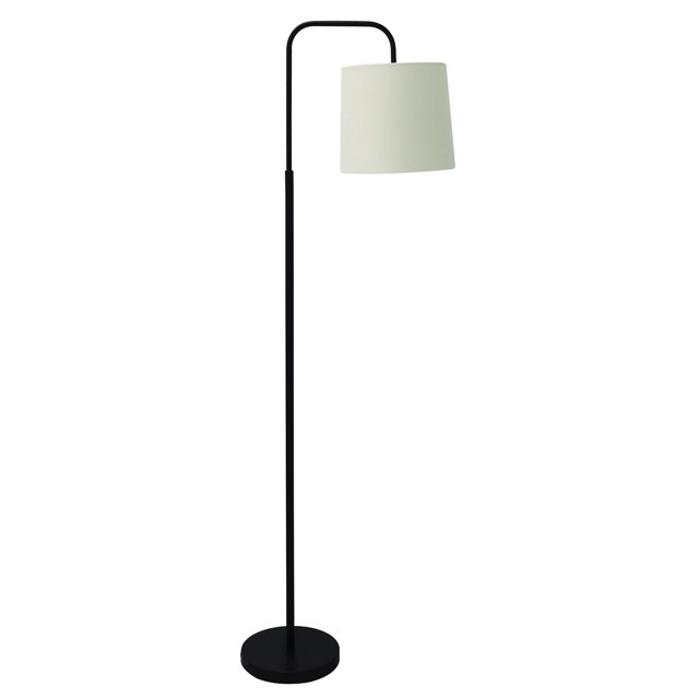 The Silverwood Matte Black Downbridge Floor Lamp