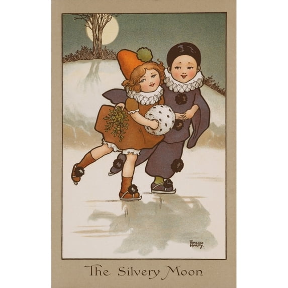 The Silvery Moon By Florence Hardy Poster Print By Mary Evanspeter & Dawn Cope Collection (18 X 24)