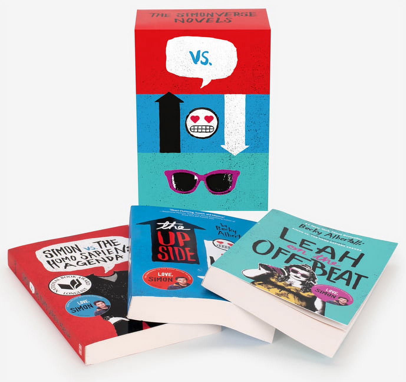 BECKY ALBERTALLI The Simonverse Novels 3-Book Box Set: Simon vs. the Homo Sapiens Agenda, the Upside of Unrequited, and Leah on the Offbe, (Paperback)