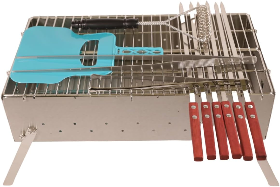 The Simple Grill | Portable Charcoal Grill for BBQ | Campign Grill ...