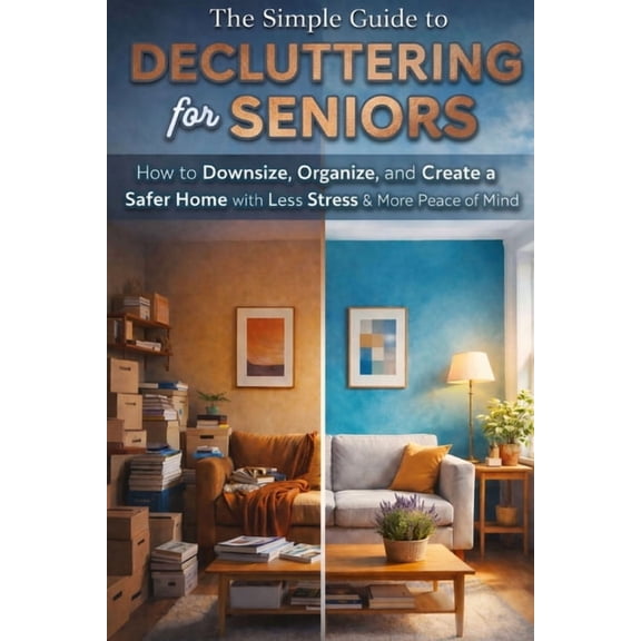 The Simple Guide to Decluttering for Seniors: How to Downsize, Organize, and Create a Safer Home with Less Stress & More, (Paperback)