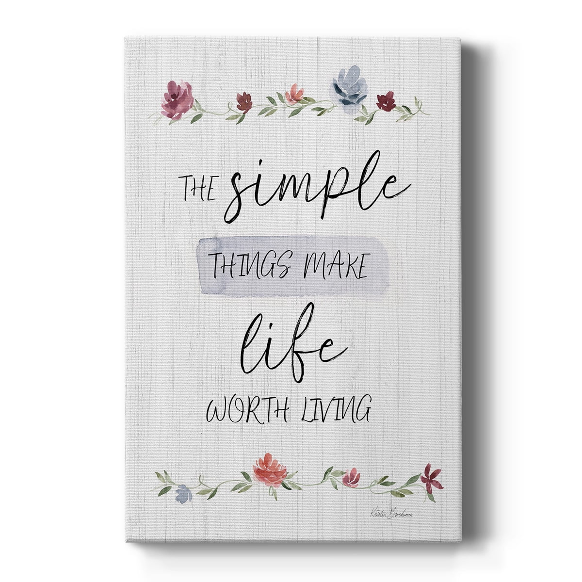 The Simple Things Premium Gallery Wrapped Canvas - Ready to Hang