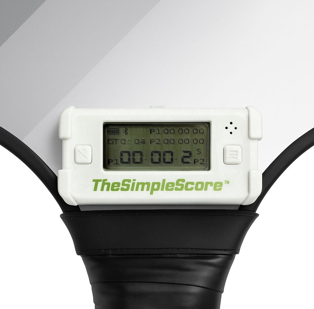 The SimpleScore® Pickleball Scorekeeper Digital Paddle Mounted Score ...