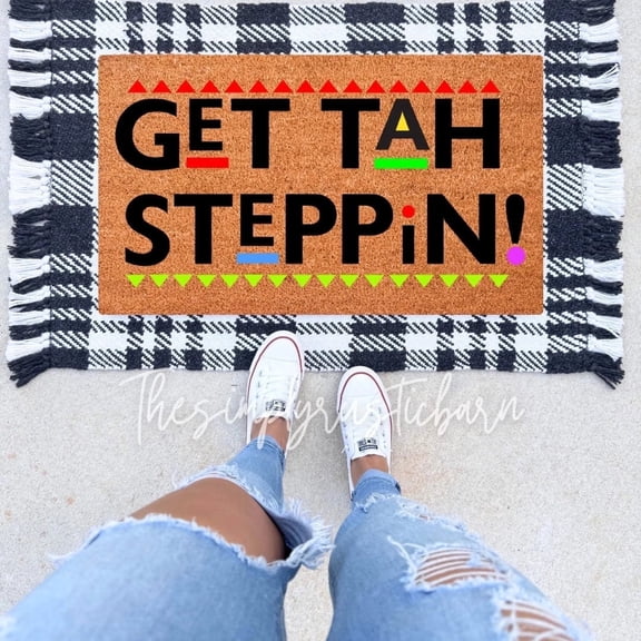 The Simply Rustic Barn - Get Tah Steppin Doormat