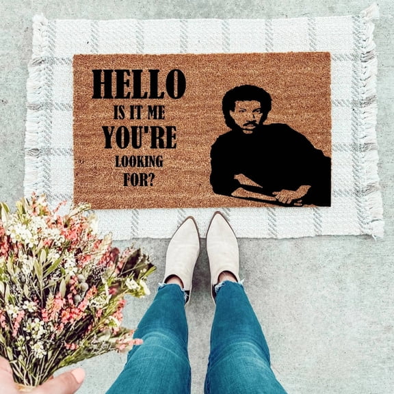 The Simply Rustic Barn - Hello, Is It Me You're Looking For Doormat