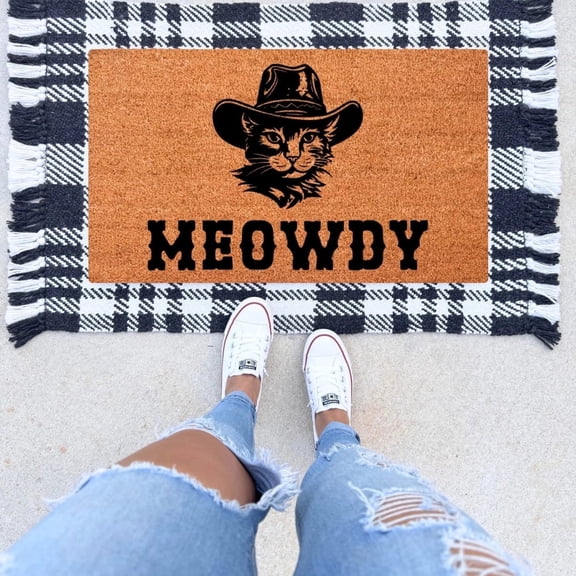 The Simply Rustic Barn - Meowdy Cat Door Mat