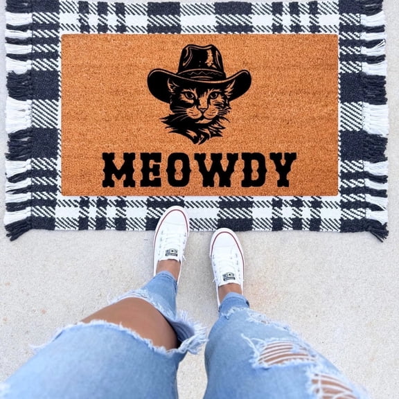The Simply Rustic Barn - Meowdy Cat Door Mat