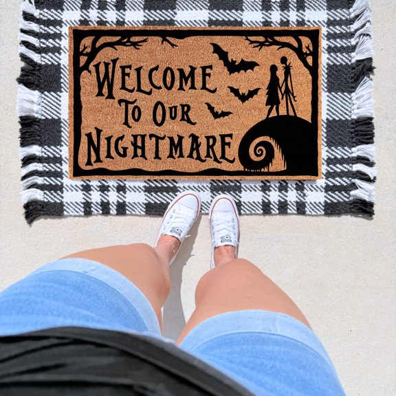 The Simply Rustic Barn - Welcome To Our Nightmare Doormat