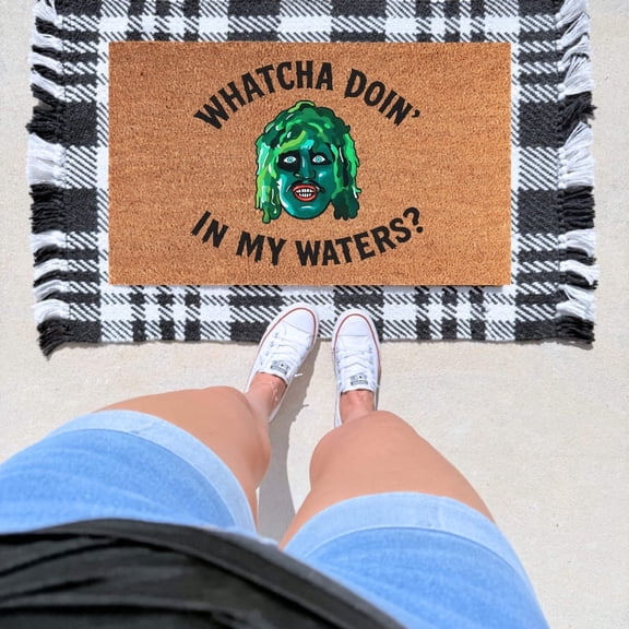 The Simply Rustic Barn - Whatcha Doin' In My Waters Doormat