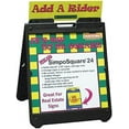 thumbnail image 1 of The "Simpo Square 24" Portable Sign Stand in BLACK, 1 of 2