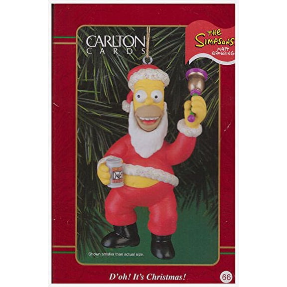The Simpson's Christmas D'oh! It's Christmas! Santa Homer Ornament