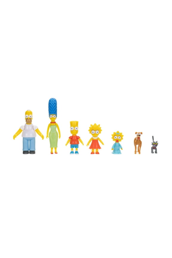 2.5 inch Tall Scaled Action Figures Multipack with the Entire Simpsons Family