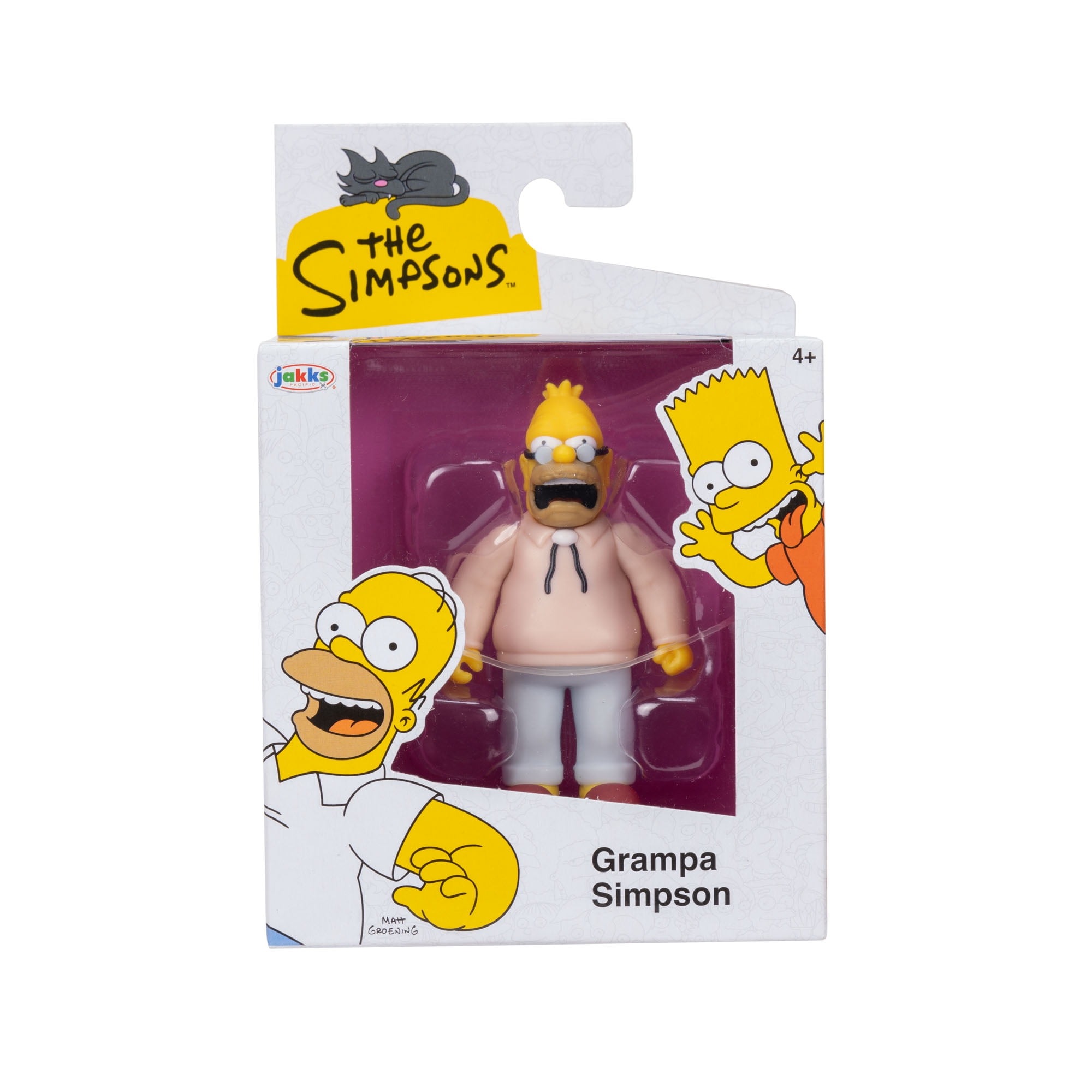 The Simpsons 2.5 inch Tall Scaled Collectible Grampa Simpson Action Figure for Child Ages 4+