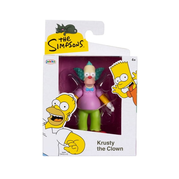 The Simpsons 2.5 inch Tall Scaled Collectible Krusty the Clown Action Figure for Child Ages 4+