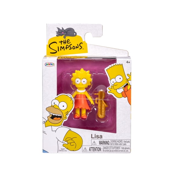 The Simpsons 2.5 inch Tall Scaled Collectible Lisa Simpson Action Figure for Child Ages 4+