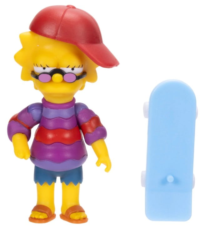 The Simpsons Wave 6 Cool Lisa with Skateboard Mini Figure