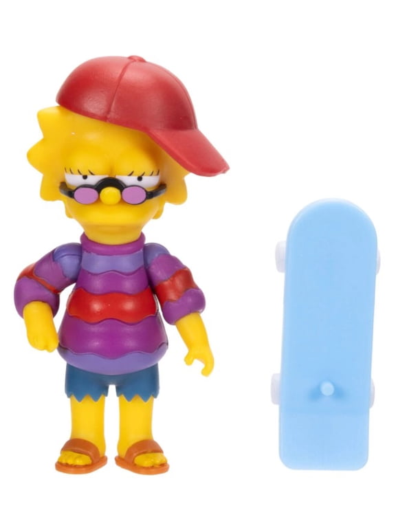 The Simpsons Wave 6 Cool Lisa with Skateboard Mini Figure