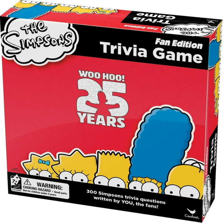 The Simpsons 25th Anniversary Trivia Board Game, Fan Edition