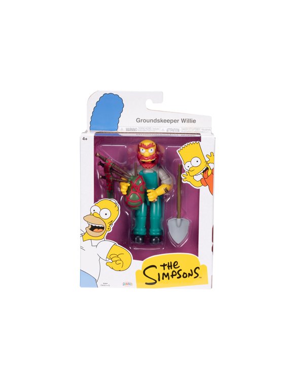5 inch Groundskeeper Willie Action Figure with Shovel Accessory for Child Ages 4+