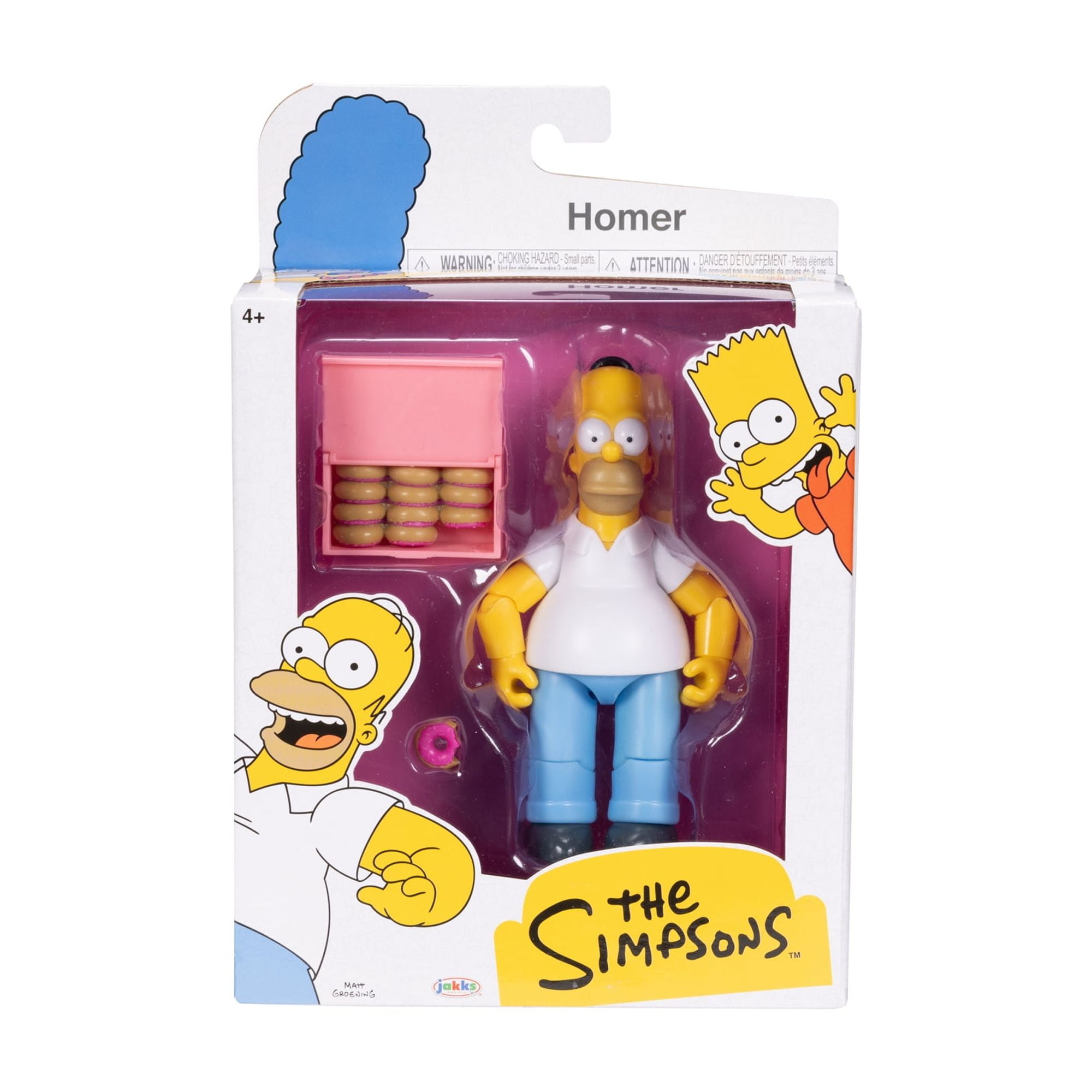 The Simpsons 5 inch Homer Simpson Action Figure with Accessory for Child Ages 4+