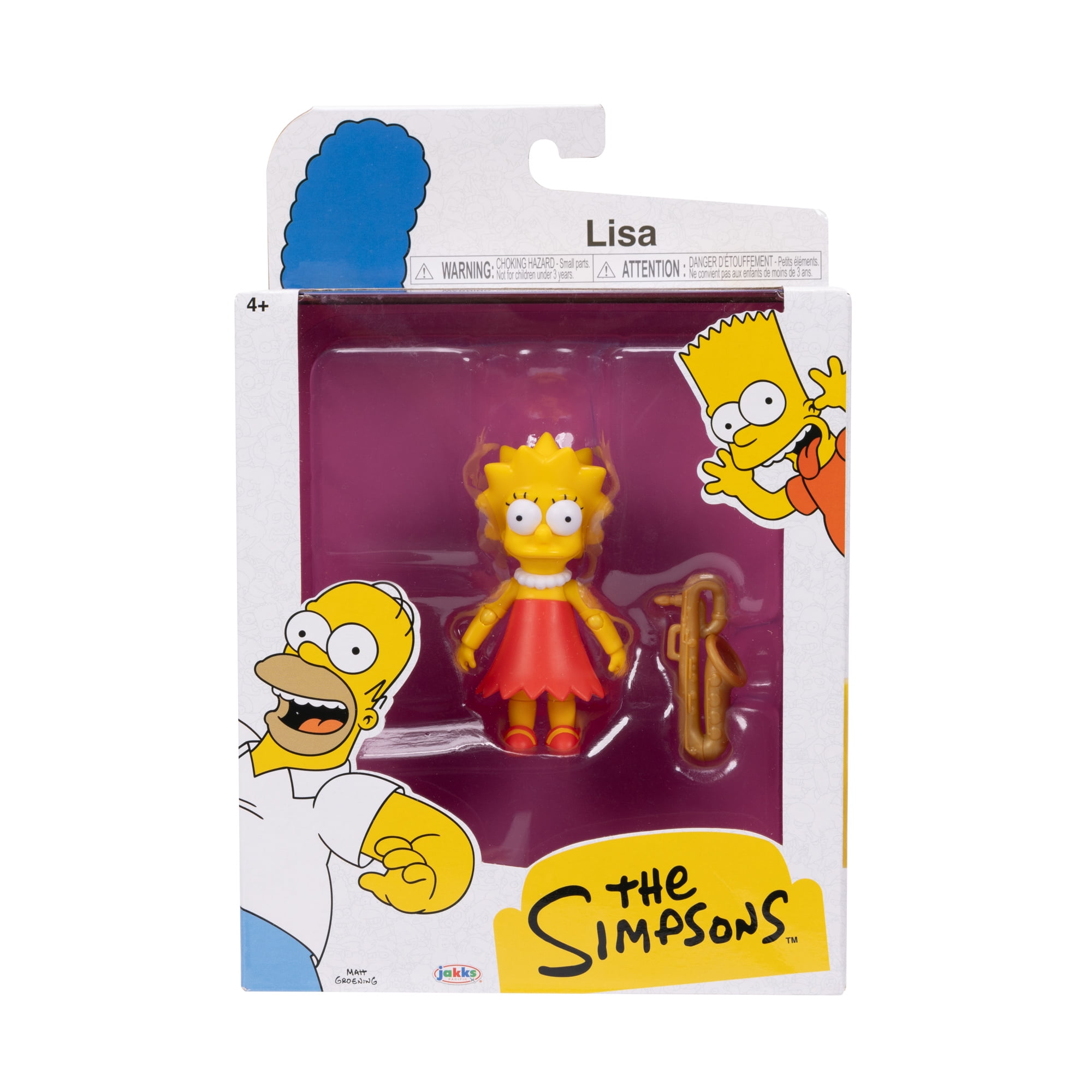The Simpsons 5 inch Lisa Simpson Action Figure with Accessory for Child Ages 4+