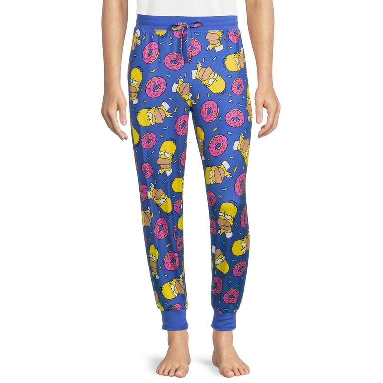 The Simpsons Men's Homer Simpson Bubble Thoughts Adult Loungewear Sleep  Pajama Pants 