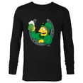 thumbnail image 1 of The Simpsons Barney Lucky Horseshoe St. Patrick's Day - Long Sleeve T-Shirt for Men - Customized-Black, 1 of 5