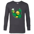 thumbnail image 1 of The Simpsons Barney Lucky Horseshoe St. Patrick's Day - Long Sleeve T-Shirt for Men - Customized-Charcoal Heather, 1 of 5