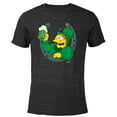 thumbnail image 1 of The Simpsons Barney Lucky Horseshoe St. Patrick's Day - Short Sleeve Blended T-Shirt for Adults - Customized-Black, 1 of 5