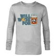 thumbnail image 1 of The Simpsons Barney Will Work For Duff Beer - Long Sleeve T-Shirt for Men – Customized-Athletic Heather, 1 of 5