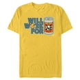 thumbnail image 1 of The Simpsons Barney Will Work For Duff Beer - Short Sleeve Blended T-Shirt for Adults – Customized-Yellow, 1 of 5