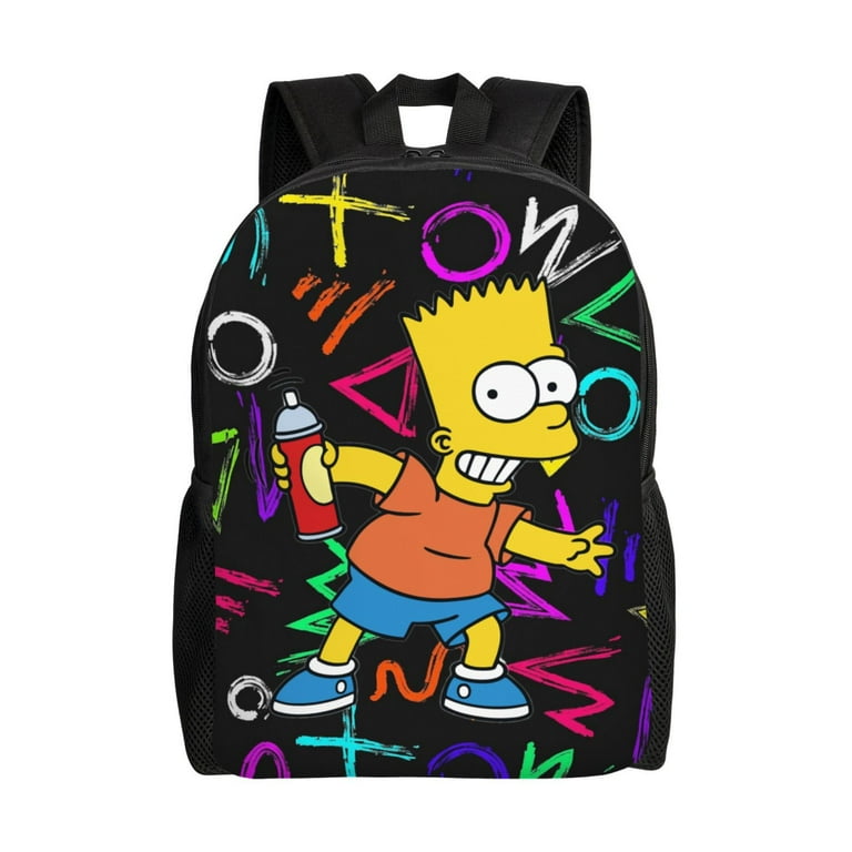 The Simpsons Bart Backpack Casual Adjustable Bookbag School