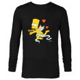 thumbnail image 1 of The Simpsons Bart Cherub Slingshot Cupid - Long Sleeve T-Shirt for Men – Customized-Black, 1 of 5