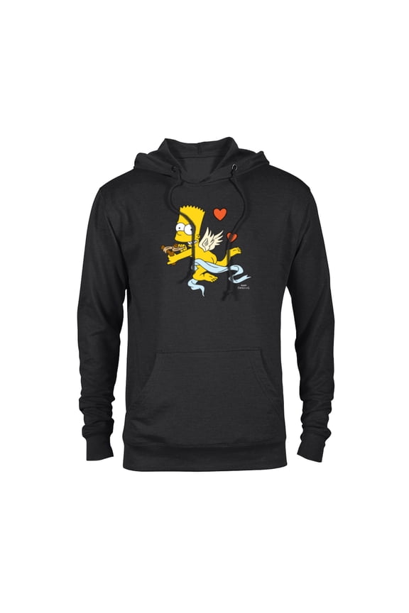 Bart Cherub Slingshot Cupid - Pullover Hoodie for Adults – Customized-Black