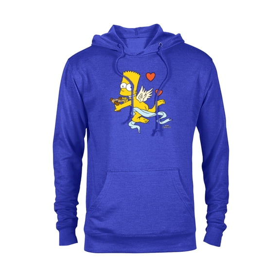 The Simpsons Bart Cherub Slingshot Cupid - Pullover Hoodie for Adults – Customized-Royal Heather